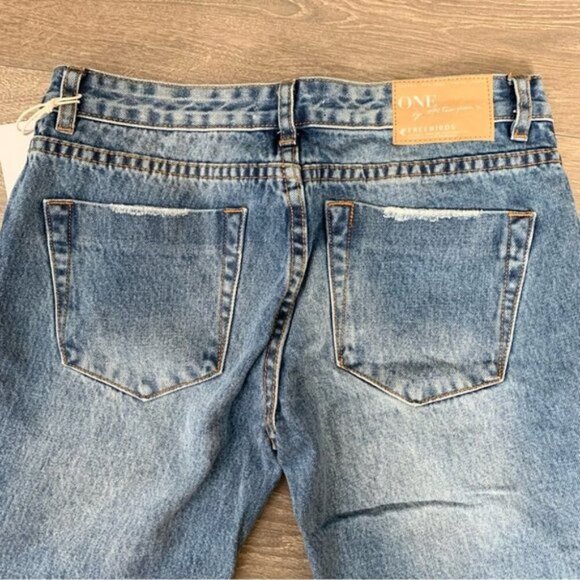 Revolve One Teaspoon Freebirds Skinny Jeans Distressed Rips Low rise Zipper - Picture 11 of 16